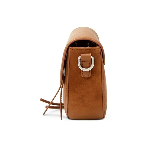 Teenmix Split Cow Leather Saddle Bag, Crossbody Bag, Shoulder Bag Trumpets Women's Coffee/Brown/Latte/Black-10