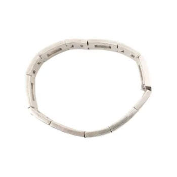 HERMES 925 Sterling Silver Bracelets Unisex Silver
