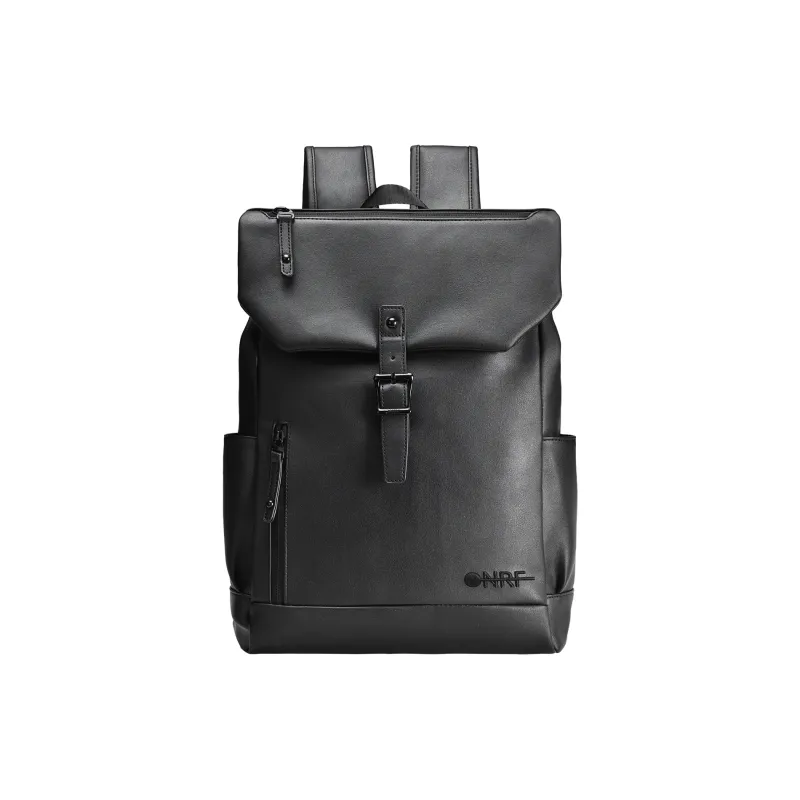 ONRF PVC Backpack And Laptop Bag Regular Unisex Black-2