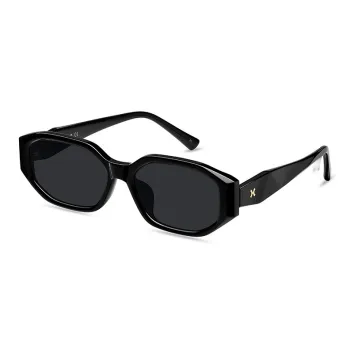 LOHO Plate Frame Irregular Shape Sunglasses Unisex