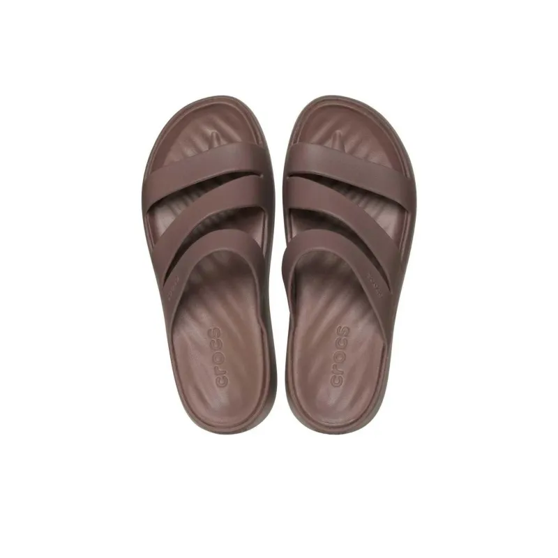Crocs Slip Resistant Slide Slippers Women's Brown-3