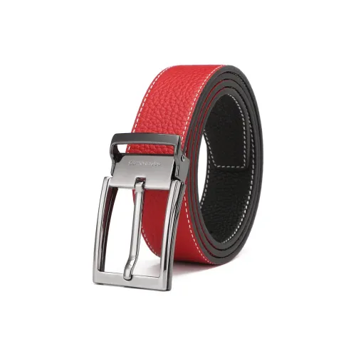 SEPTWOLVES Cow Leather Leather Belts Men's Width 3.4CM