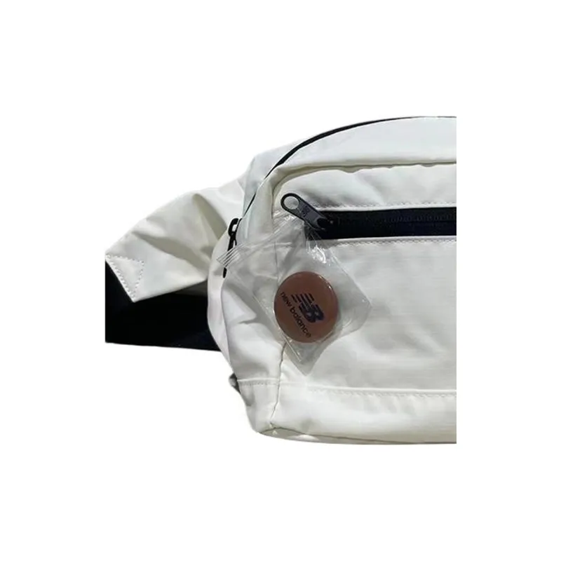 New Balance Fabric Shoulder Bag, Crossbody Bag, Fanny Pack, Sling Bag Regular Unisex White-2