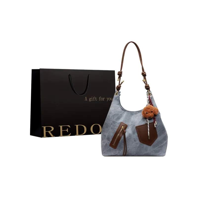 REDOO PU Crossbody Bag, Shoulder Bag Women's Dark Tea/Ecru/Denim Blue/Coffee-9