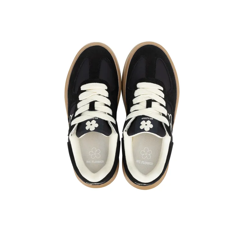 WE FLOWER Skateboard Shoes Unisex Low Top White-4