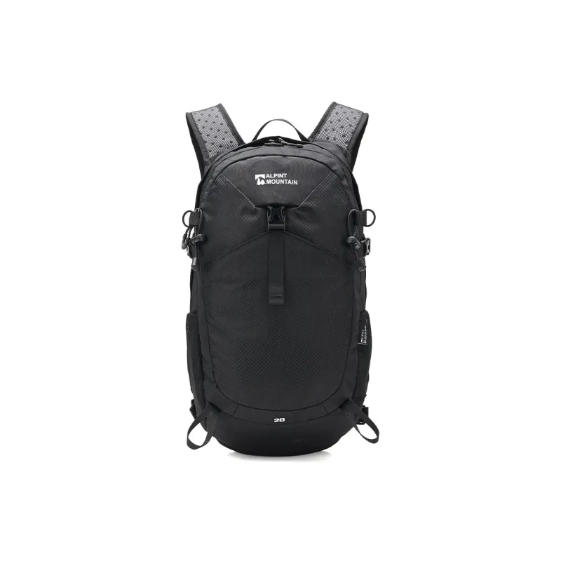ALPINT MOUNTAIN Polyester Backpack Unisex Black/Silver Gray-1
