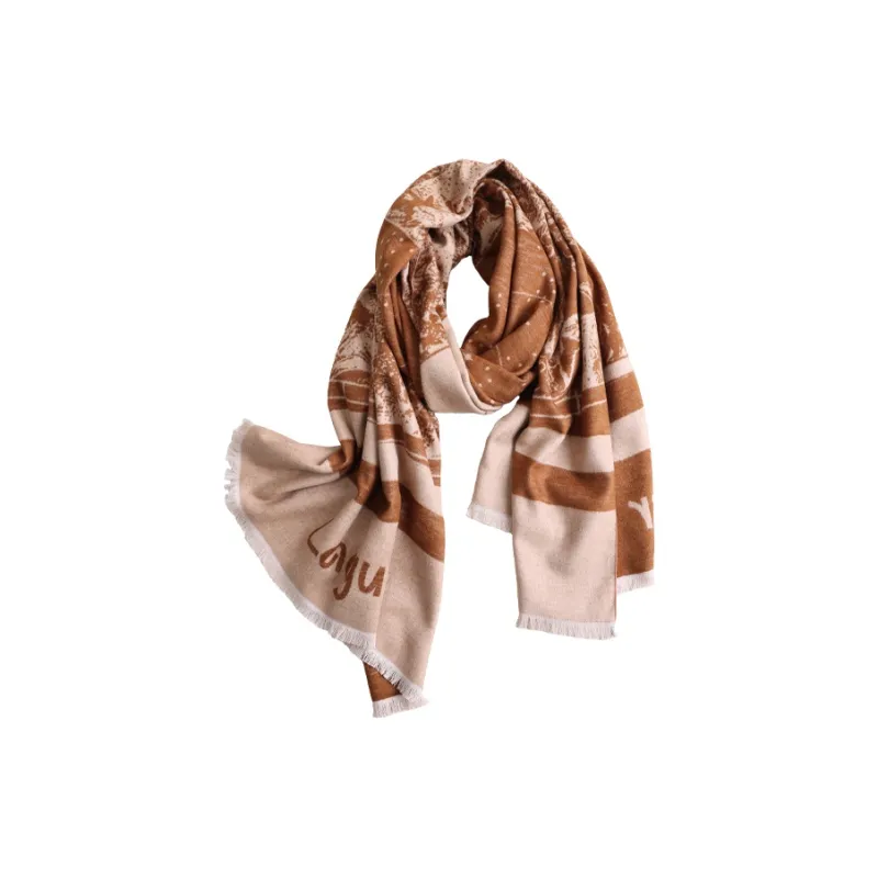 Lagur Mulberry Silk Knit Scarves Women's-1