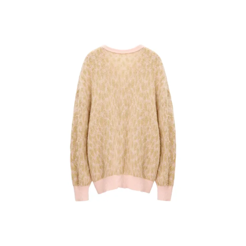 LINCchic Knitwear Women's New Elite Pink Leopard Print-1
