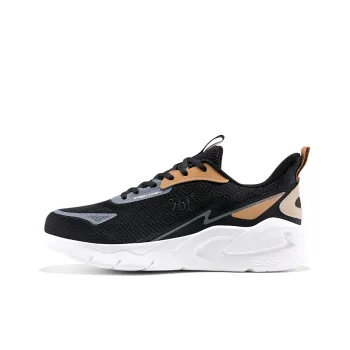 361° Cushioned Wear Resistant Breathable Low Top Casual Running Shoes Men's Black Brown