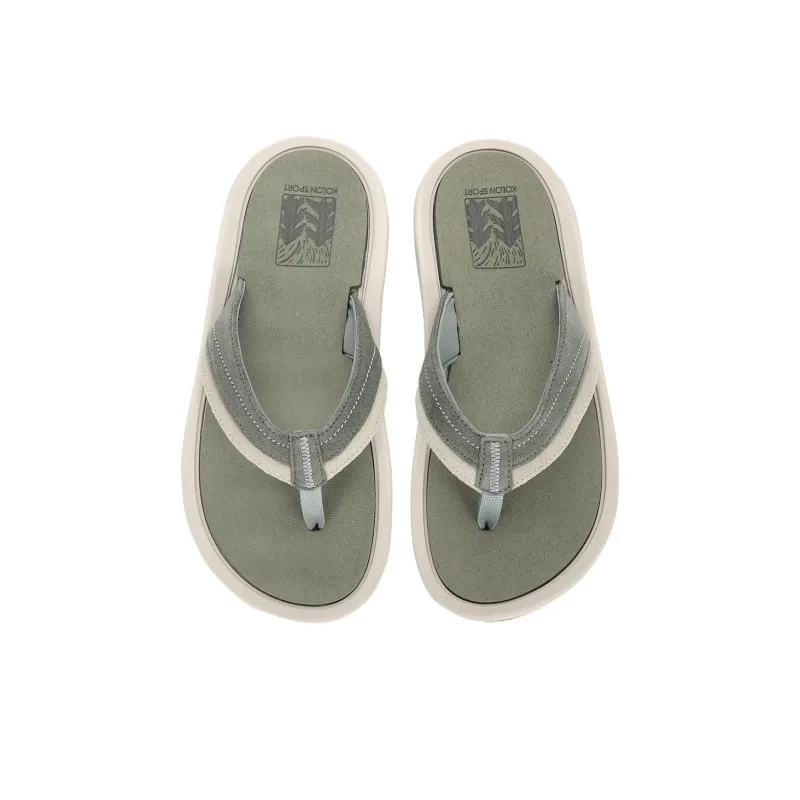 KOLON SPORT Abrasion Resistant Slip Resistant Flip Flops Unisex Green-2