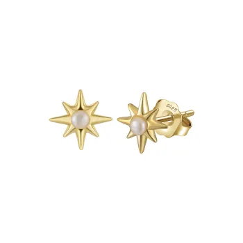 ZHENZHUAOMI Pearl Stud Earrings Women's