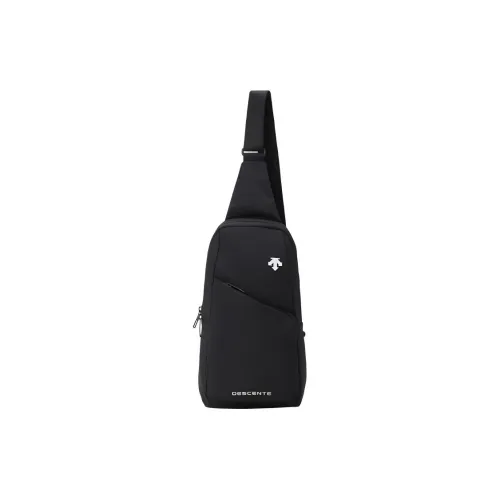 DESCENTE Nylon Sling Bag Unisex Black