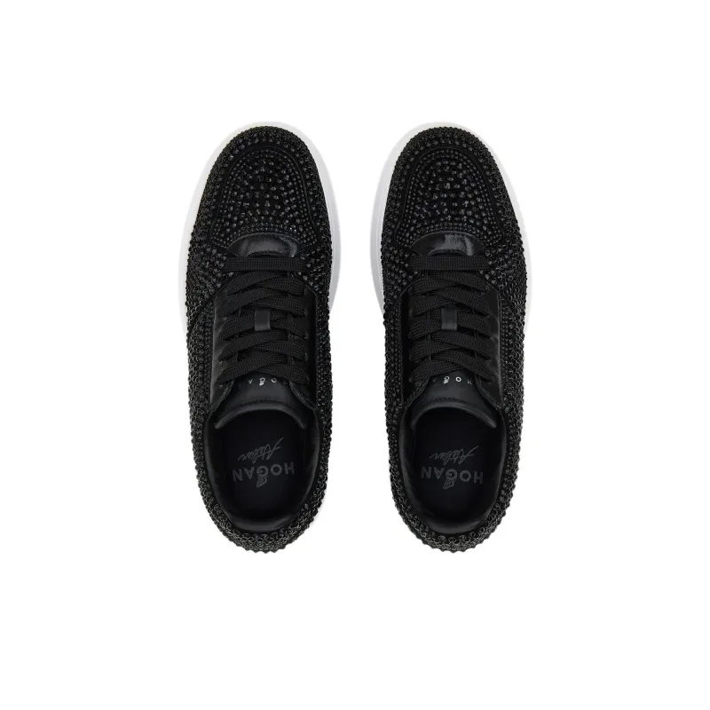 HOGAN Skyscraper Low-Top Skateboard Shoes Women's Black-2