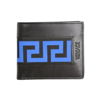 FANSIZHE VERSACE Leather Wallet Men's Black