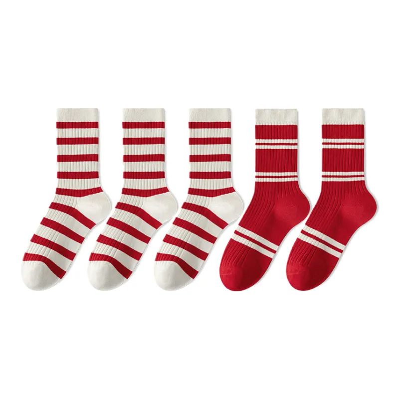 Cotton Gene Mid Calf Socks Women's 5 Pack-10
