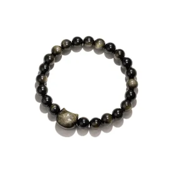 JINGCHENGGOU Obsidian Jade Bracelets Unisex