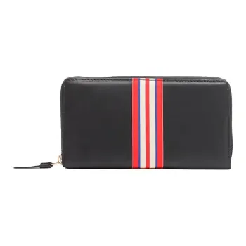 INES DE LA FRESSANGE Calfskin Wallet Men's Black