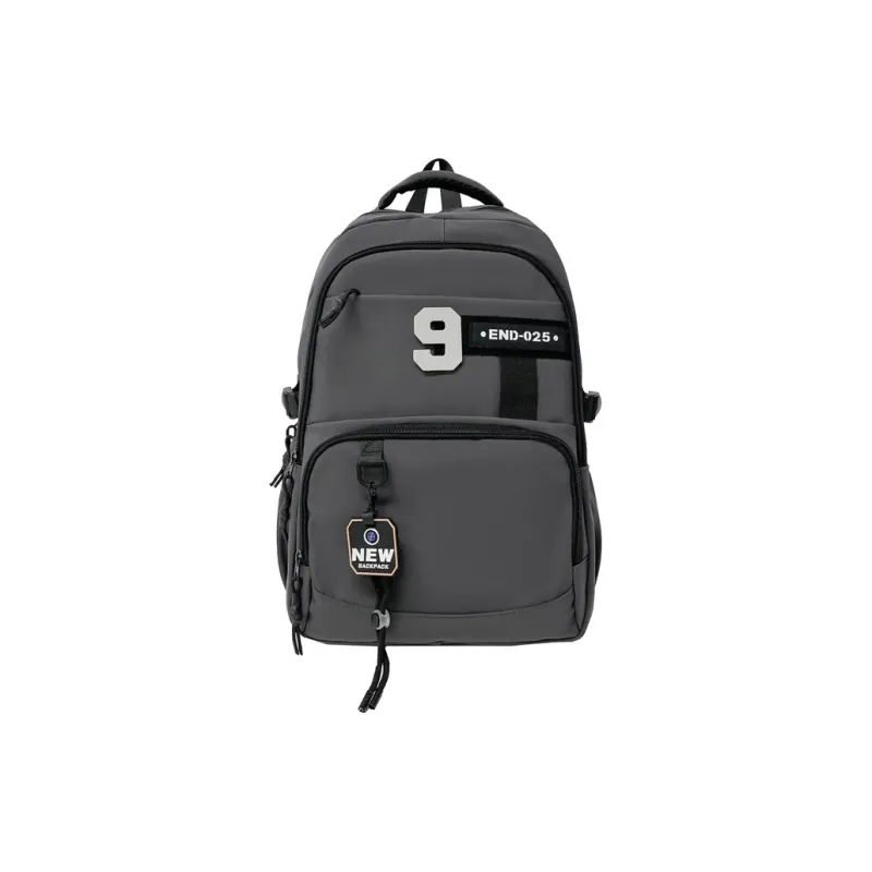 Yalu Oxford Backpack Regular Unisex Black/Dark Gray/Light Gray/Medium Gray-6