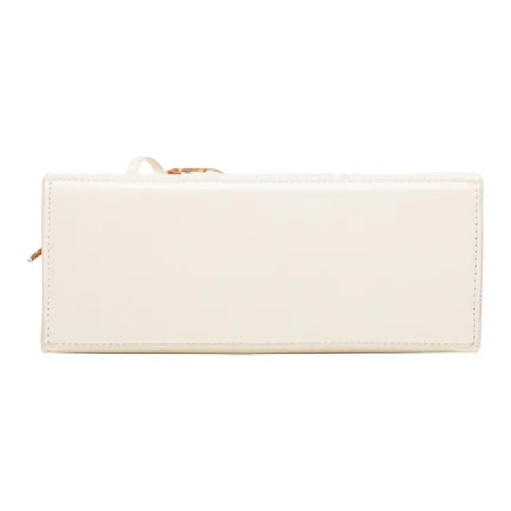 PAYOT Microfiber Synthetic Leather Handbag Regular Women's Pearl White-4