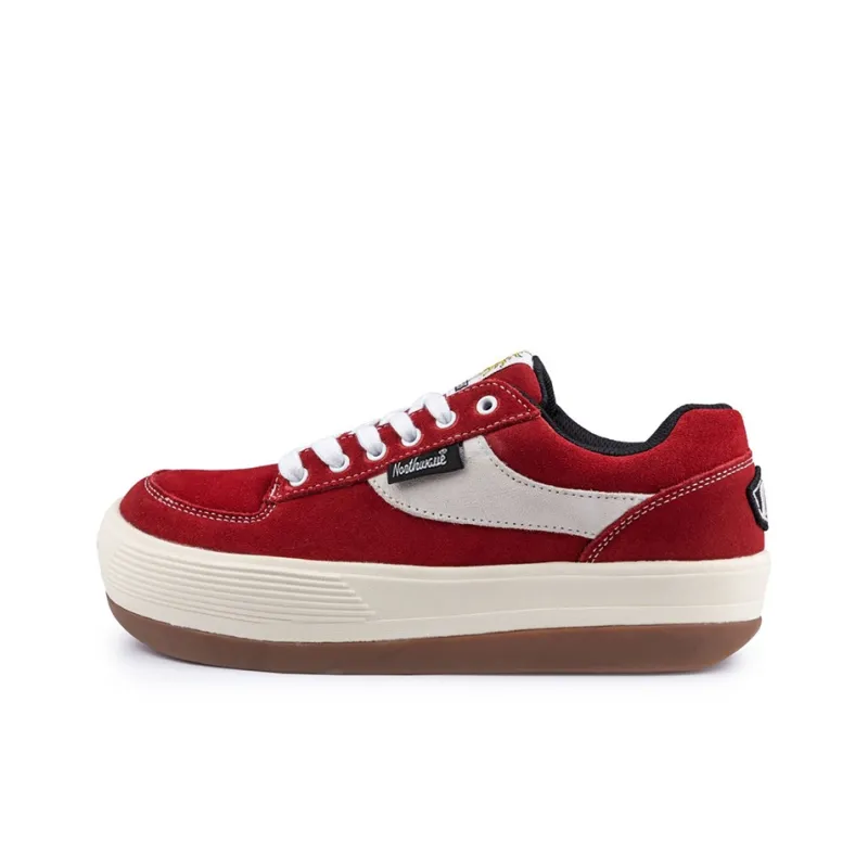 NORTHWAVE Cushioned Slip Resistant Lightweight Height Increasing Low Top Casual Shoes Unisex Red-0