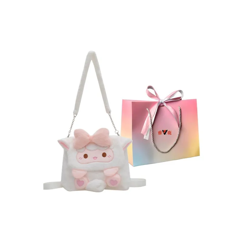 Yalu Plush Shoulder Bag Backpack Regular Women's Penguin/Sheep-3