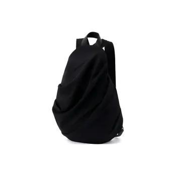 Yohji Yamamoto Wool Gabardine Backpack Unisex Black