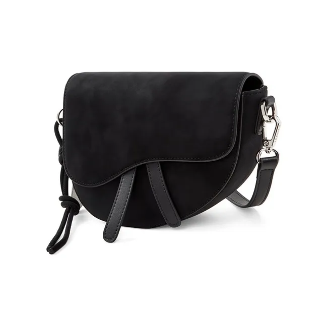 Teenmix Split Cow Leather Saddle Bag, Crossbody Bag, Shoulder Bag Trumpets Women's Coffee/Brown/Latte/Black-25
