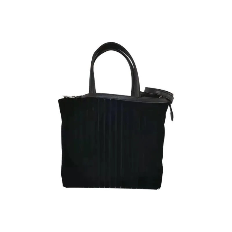 PRADA Nylon Basket Bag Shoulder Bag Crossbody Bag Handbag Large Size Women's Black-1
