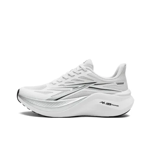 A.KNACBinary Cushioning Breathable Support Low Top Casual Running Shoes Womens White Moon