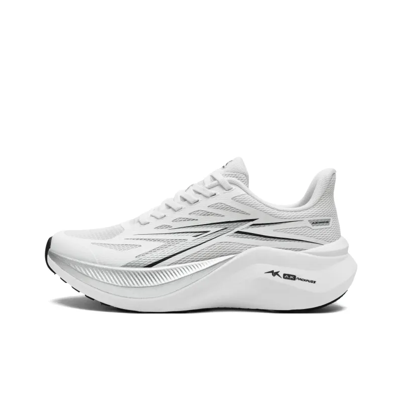 A.KNACKFUSS Carbon Speed 4.0 Pro Cushioning Slip Resistant Breathable Support Low Top Running Shoes Unisex Silver White-0