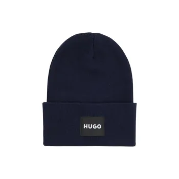 HUGO BOSS Cotton Beanies Men's Dark Blue