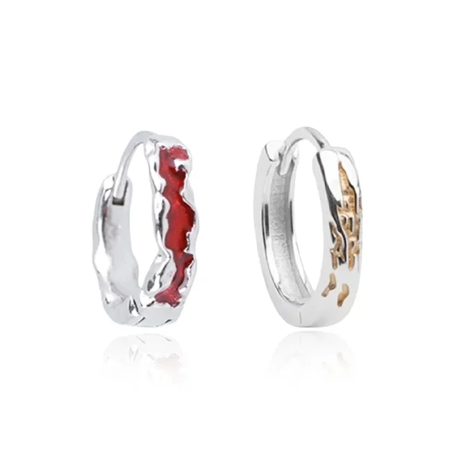 VEZA Sterling Silver Earrings Unisex-11