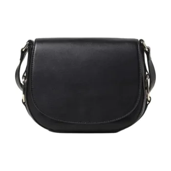 TWINSET MILANO Leather Shoulder Bag Women's Black