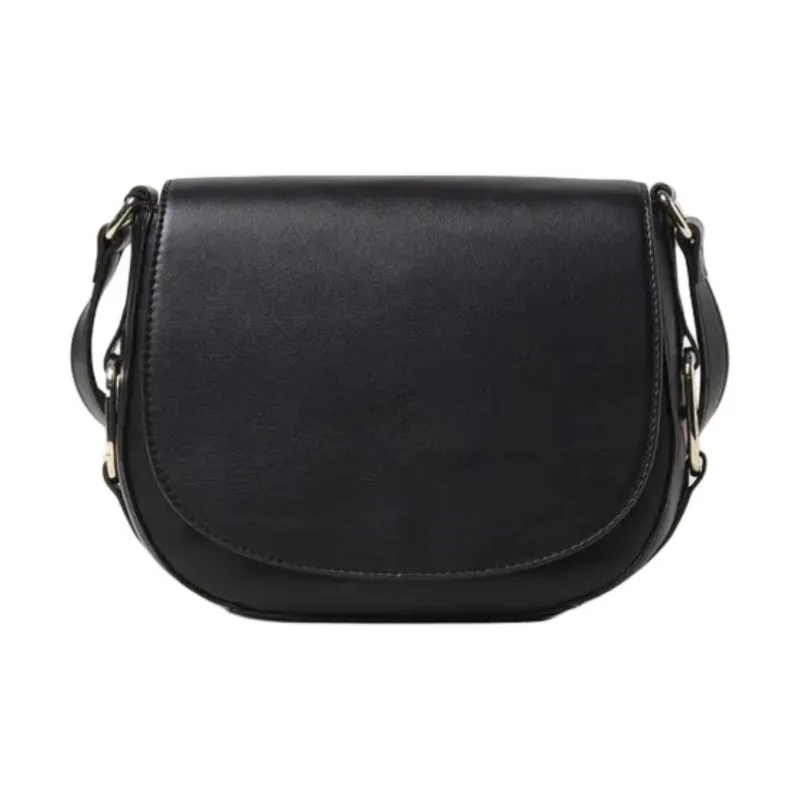 TWINSET MILANO Leather Shoulder Bag Women's Black-0