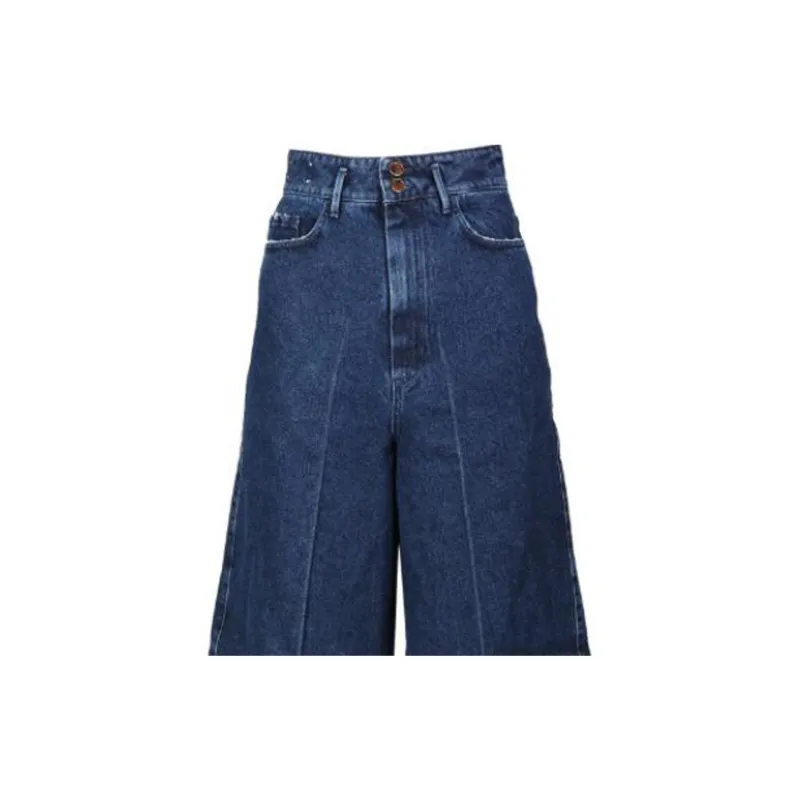 Alysi Wide Leg Cropped Jeans-4