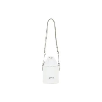 Maison Margiela Calfskin Bucket Bag, Shoulder Bag Extra Mini Women's White