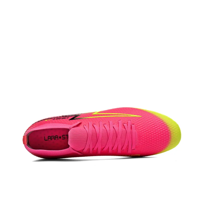 LARA STAR FG Rubber Long Studs Durable Cushioning Soccer Shoes Unisex-3