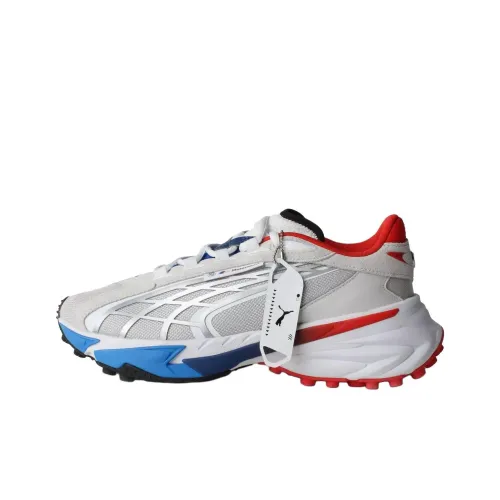 BMW Motorsport x PUMA Spire Anti-Slip Wear-Resistant Low-Top Casual Shoes Men's White Blue Red