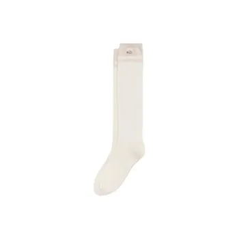 LACOSTE Thigh-high Socks Women's 1 Pack Beige Pink