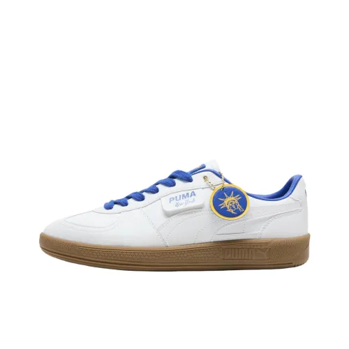 PUMA Palermo Anti Slip Wear Resistant Low Top Skateboard Shoes Unisex White