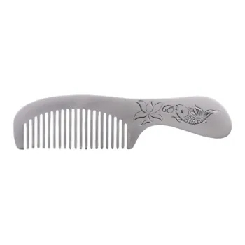 QINGFU 999 Fine Silver Hair Growth Comb Women's