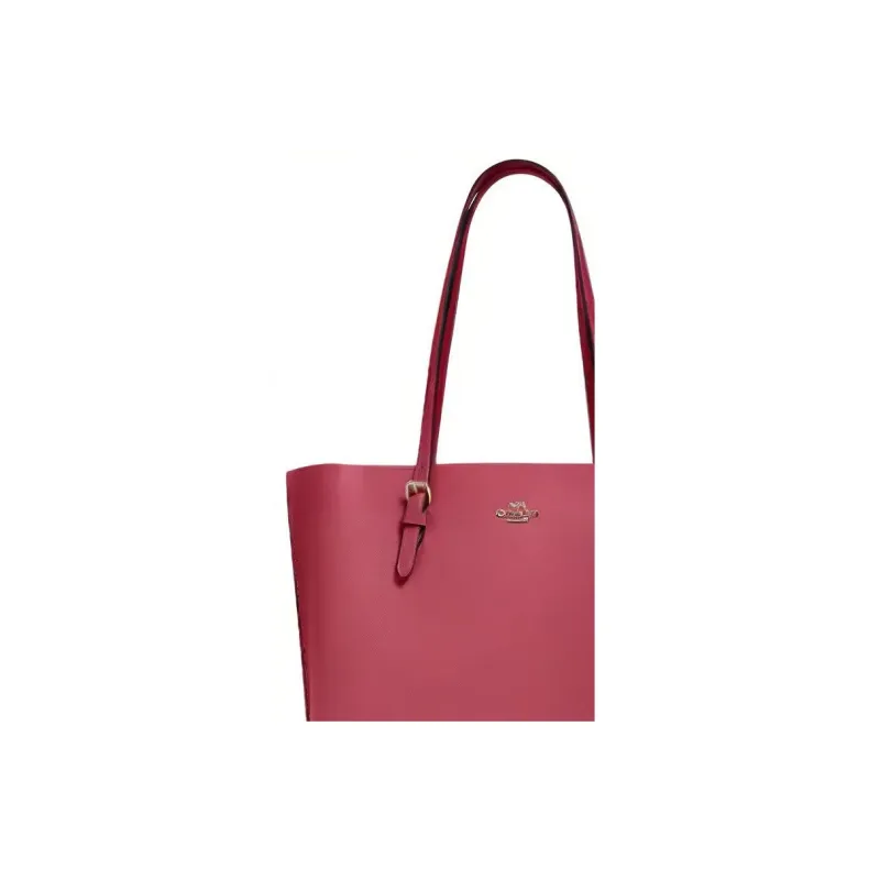 COACH Mollie Leather Tote Bag, Shopping Bag, Handbag, Shoulder Bag Tubas Women's Red-1