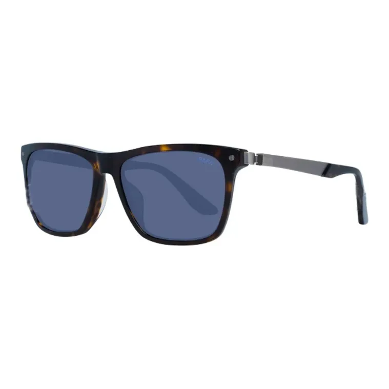 BMW Metal Plastic Rectangular Sunglasses Women's Tortoiseshell-0