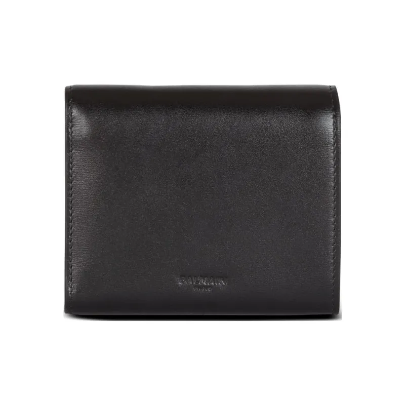 BALMAIN B Buzz Trifold Leather Wallet-1