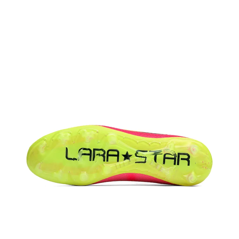 LARA STAR FG Rubber Long Studs Durable Cushioning Soccer Shoes Unisex-5