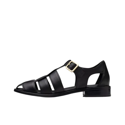 Clarks Hana Sun Roman Sandals 3.5cm Women's Black