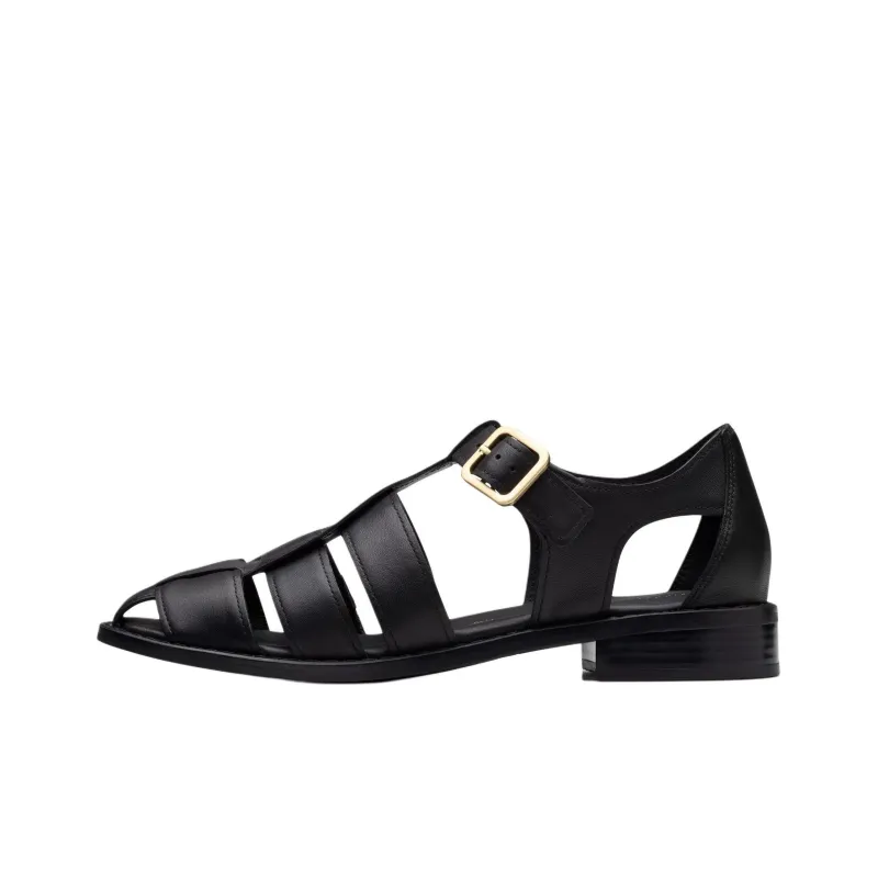 Clarks Hana Sun Roman Sandals 3.5cm Women's Black-0