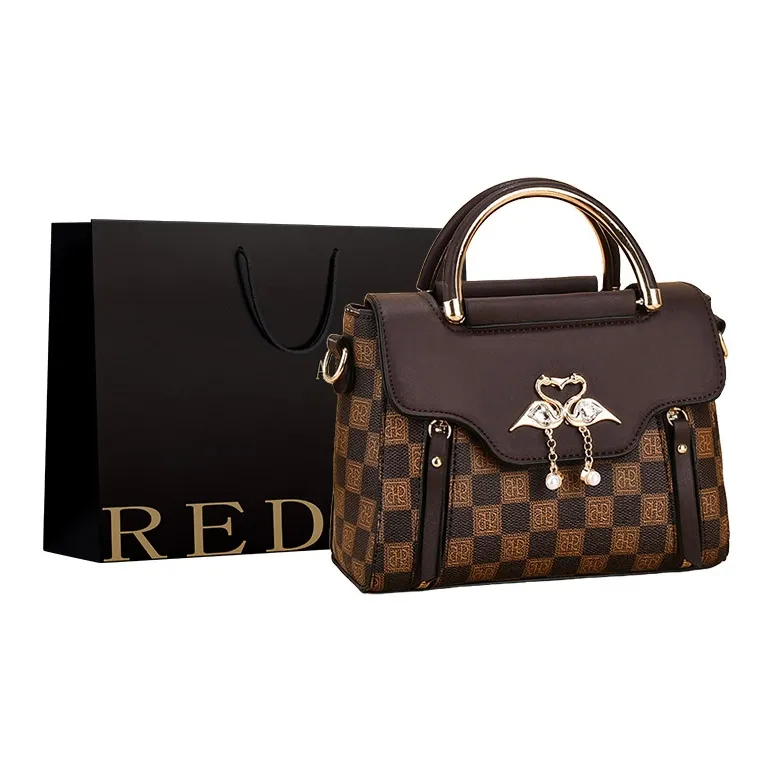 REDOO PU Shoulder Bag, Crossbody Bag, Handbag Regular Women's Coffee/Khaki-0
