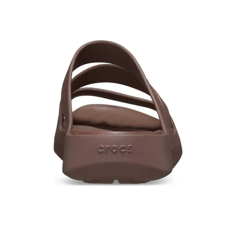 Crocs Slip Resistant Slide Slippers Women's Brown-4