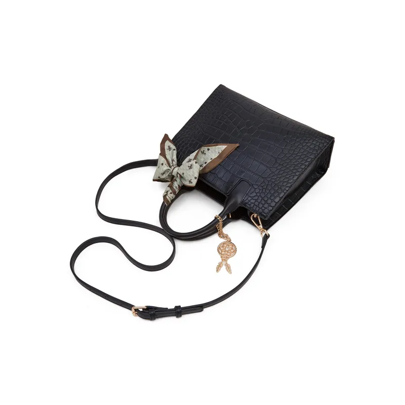 Old Man's Head Synthetic Leather Handbag, Versatile Shoulder Bag Regular Women's Multicolor-5